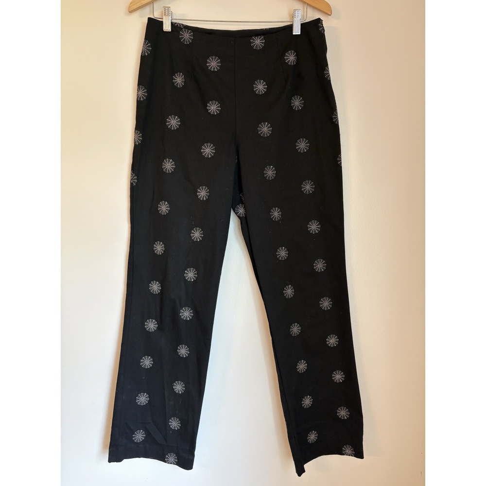 D.F.A. New York Pants Straight Leg Sz 10  Spider Web Grunge Halloween Gothic